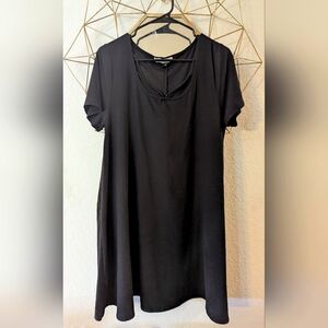 1X Planet Gold Plus scoop neck t-shirt dress